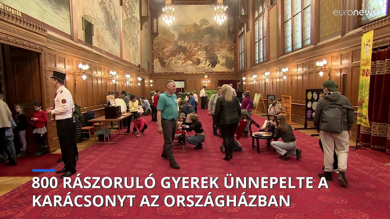 Ülésteremből játszóház - 800 gyermek karácsonyozhatott az Országházban