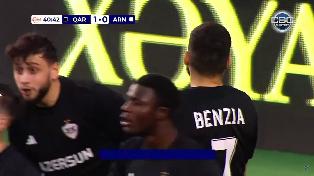 Yassine Benzia buteur avec Qarabag