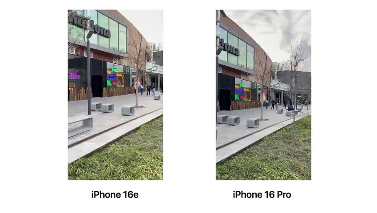 Vídeo iPhone 16e vs iPhone 16 Pro