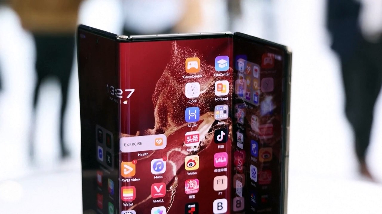 Huawei showcases its new tri-foldable phone
