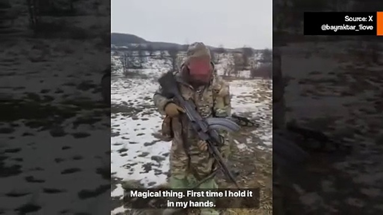 動画：ロシア軍人が北朝鮮製機関銃を批判