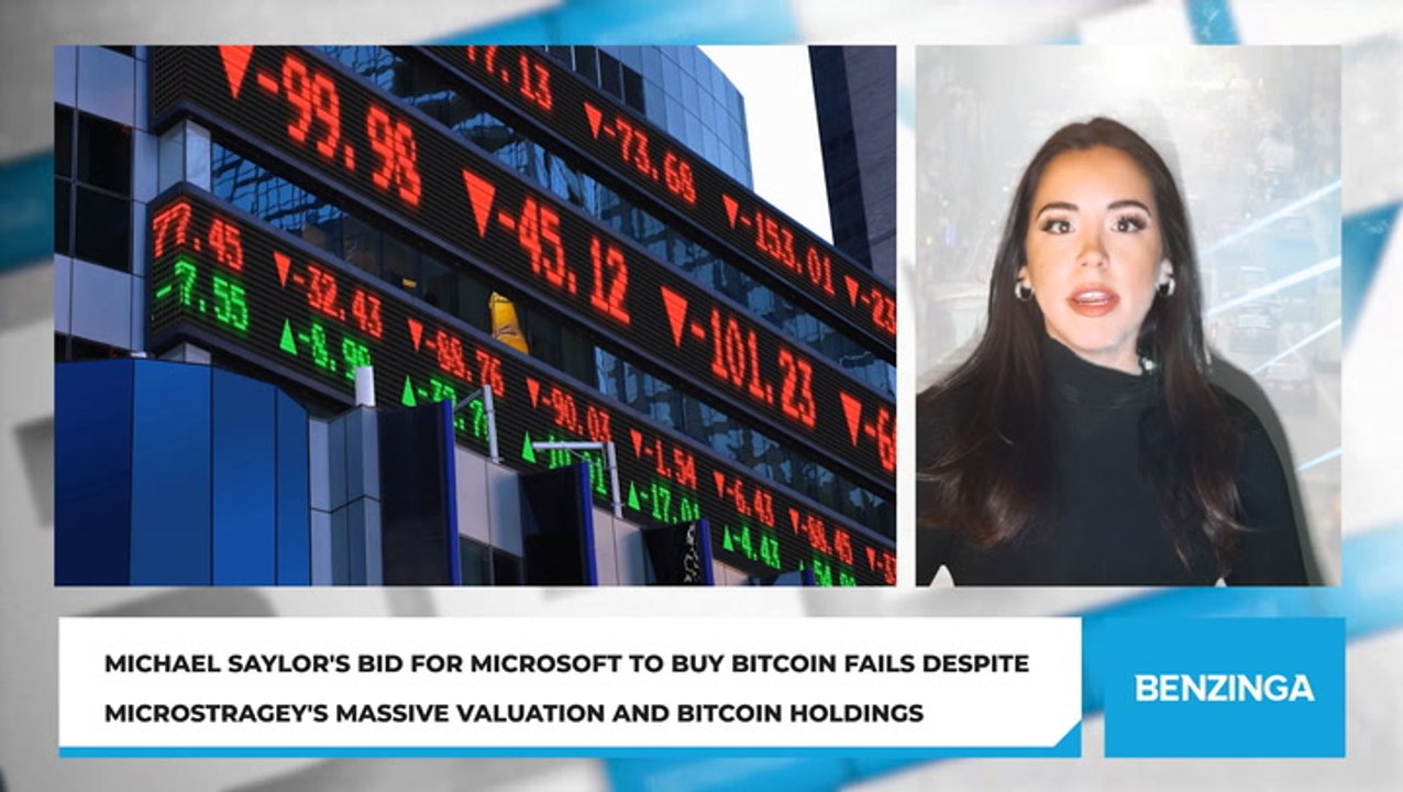 Michael Saylor's Bid For Microsoft To Buy Bitcoin Fails Despite MicroStragey's Massive Valuation And Bitcoin Holdings