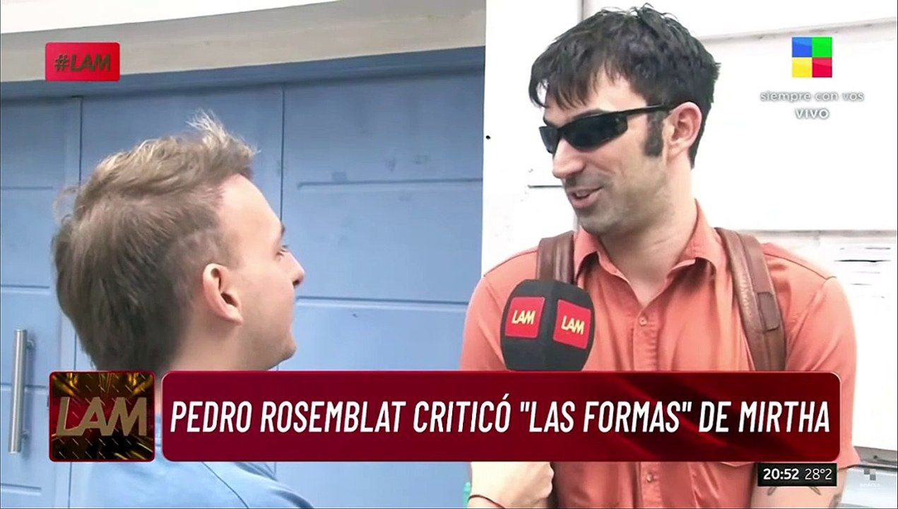 Pedro Rosemblat se refirió a la pelea de Roberto García Moritán y Mirtha Legrand y sentó posición