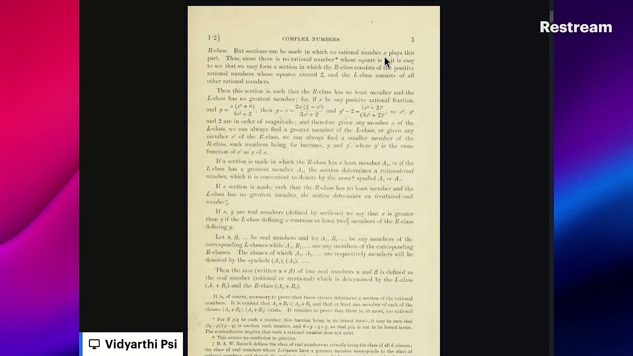 Reading of A Course in Modern Analysis #maths #mathematics #analysis