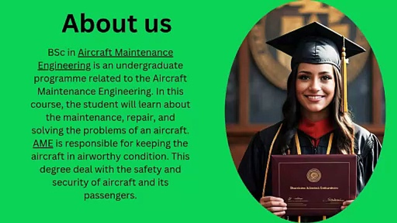 B.Sc. in Aircraft Maintenance Engineering (AME)