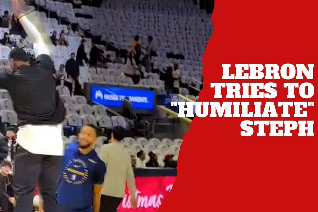 LeBron James tries to "embarrass" Stephen Curry at home
