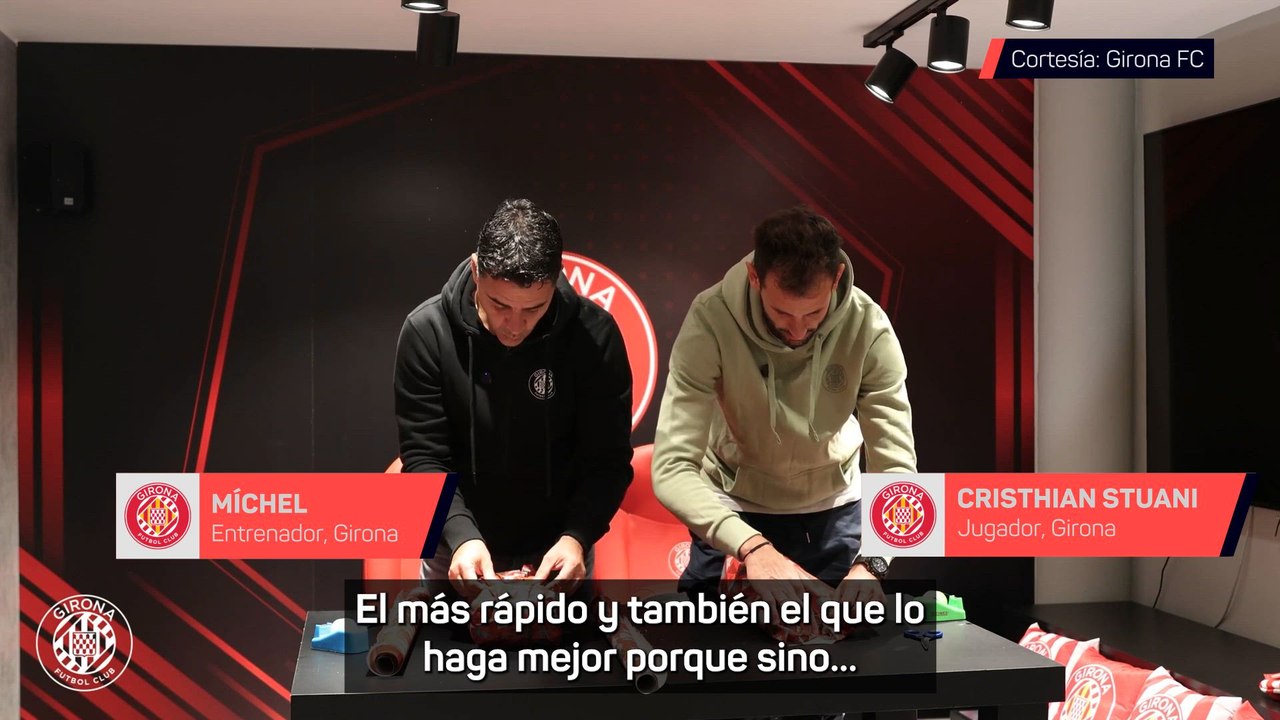 El divertido amigo invisible navideño que prepararon Míchel y Stuani