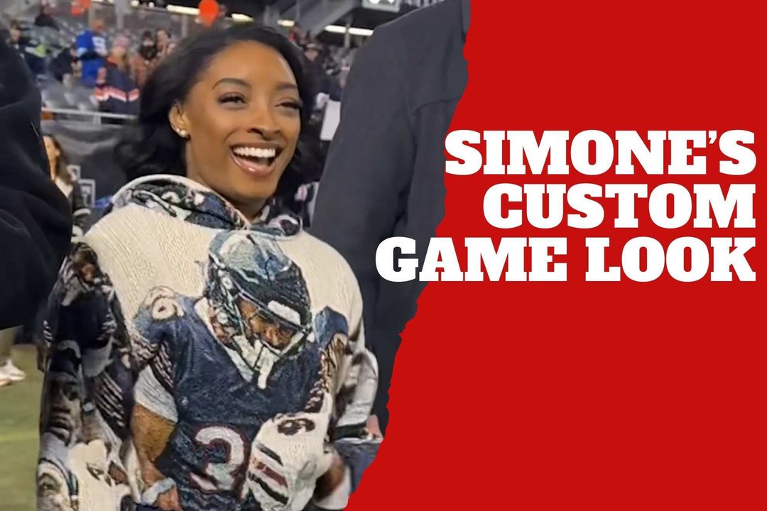 Simone Biles steals the spotlight with custom Jonathan Owens outfit at Bears vs Seahawks