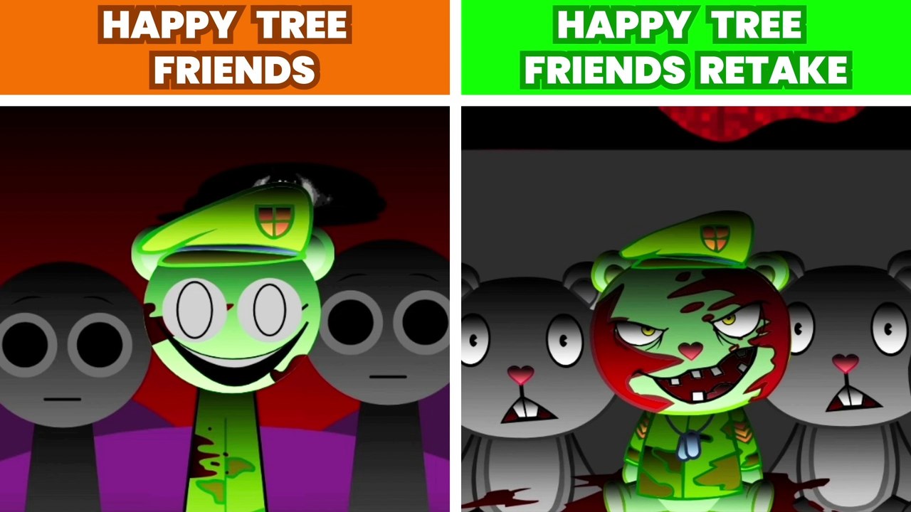 Incredibox Sprunki Happy Tree Friends VS Happy Tree Friends Retake