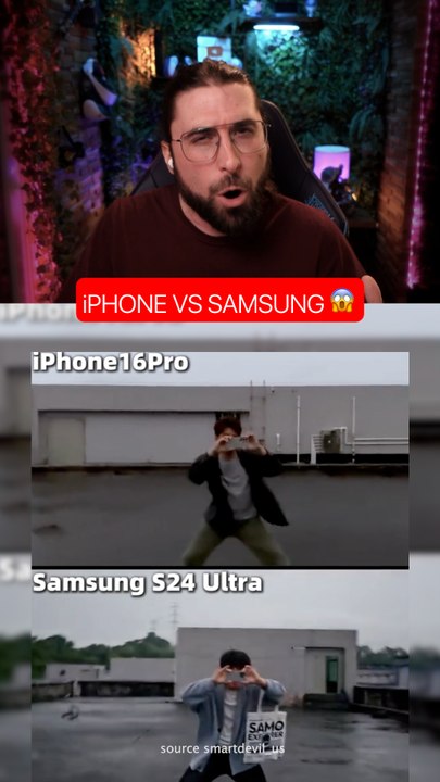 iPHONE VS SAMSUNG😱
