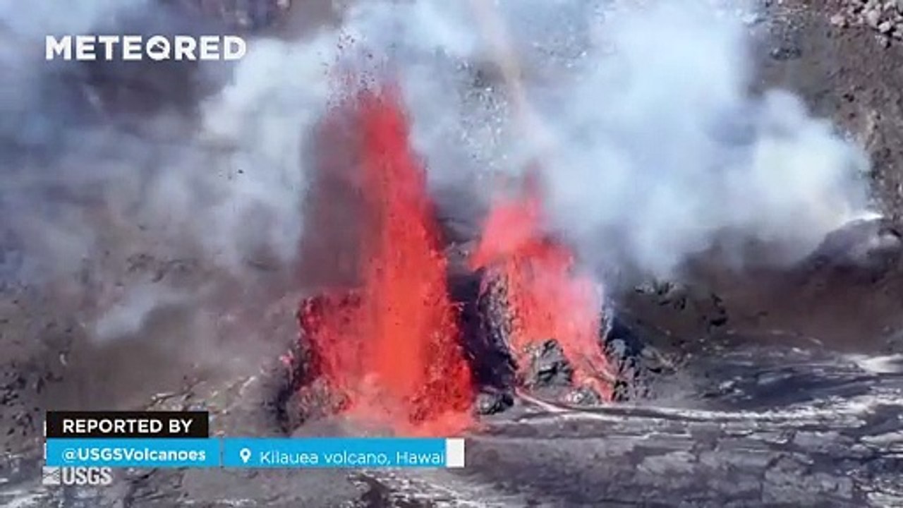 Spectacular images of a recent eruption of the Kilauea volcano in Hawaii