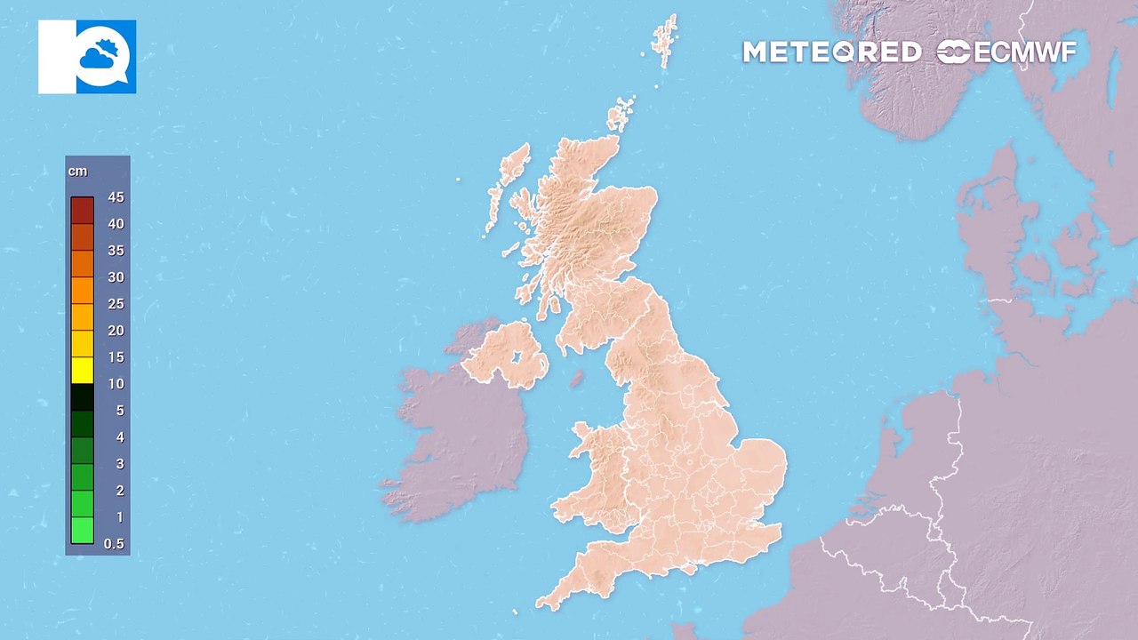 UK Snow Map early 2025