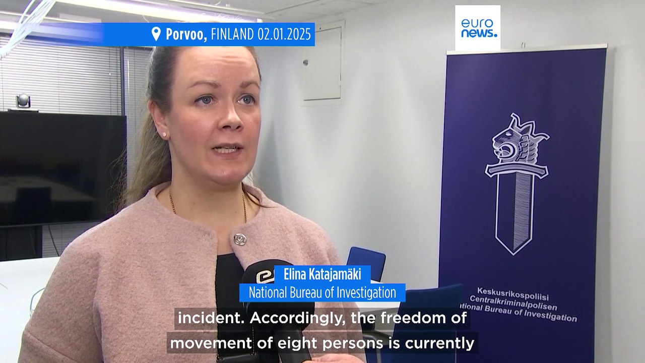 Finnish police detain Russian 'ghost fleet' ship crew as cable damage probe continues