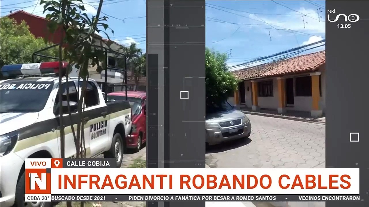 INFRAGANTI ROBANDO CABLES