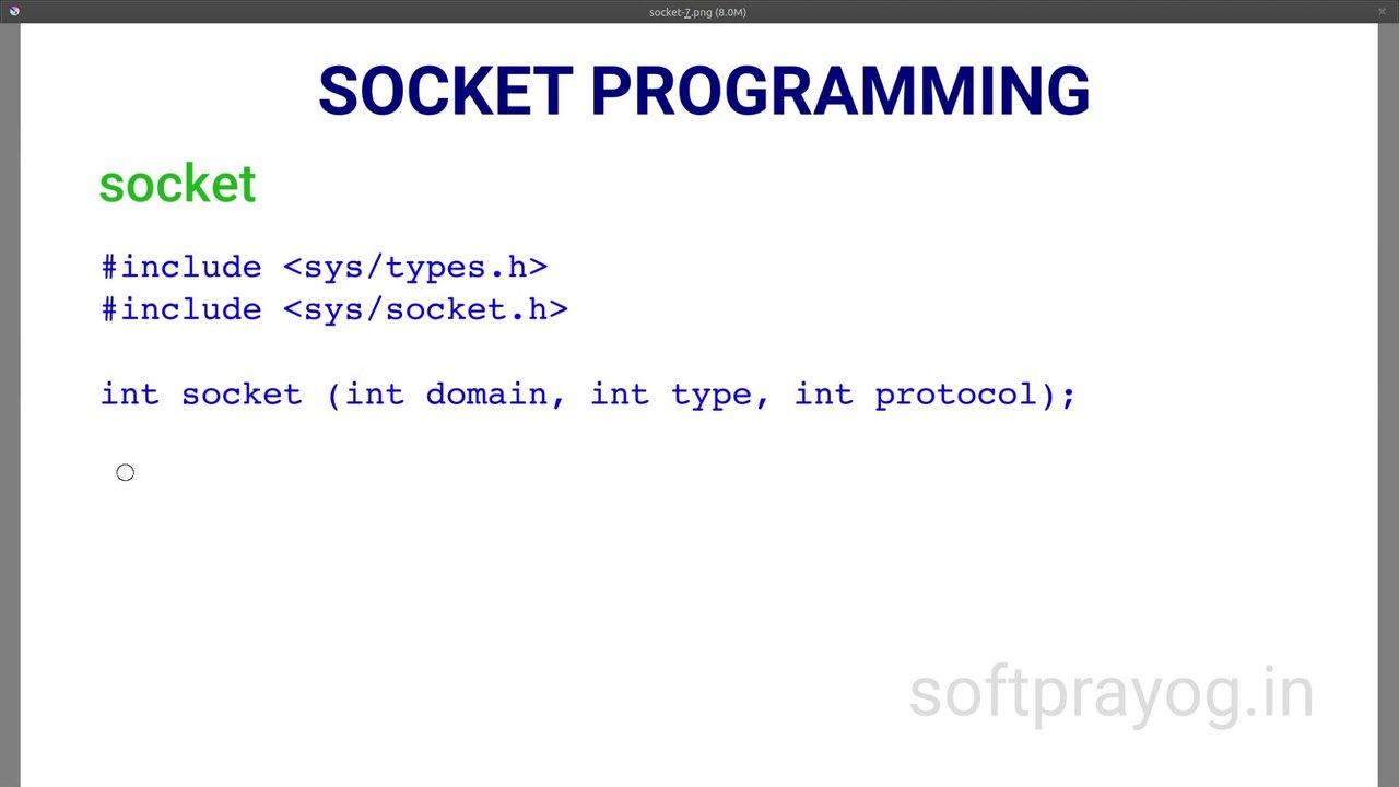 Socket programming in C