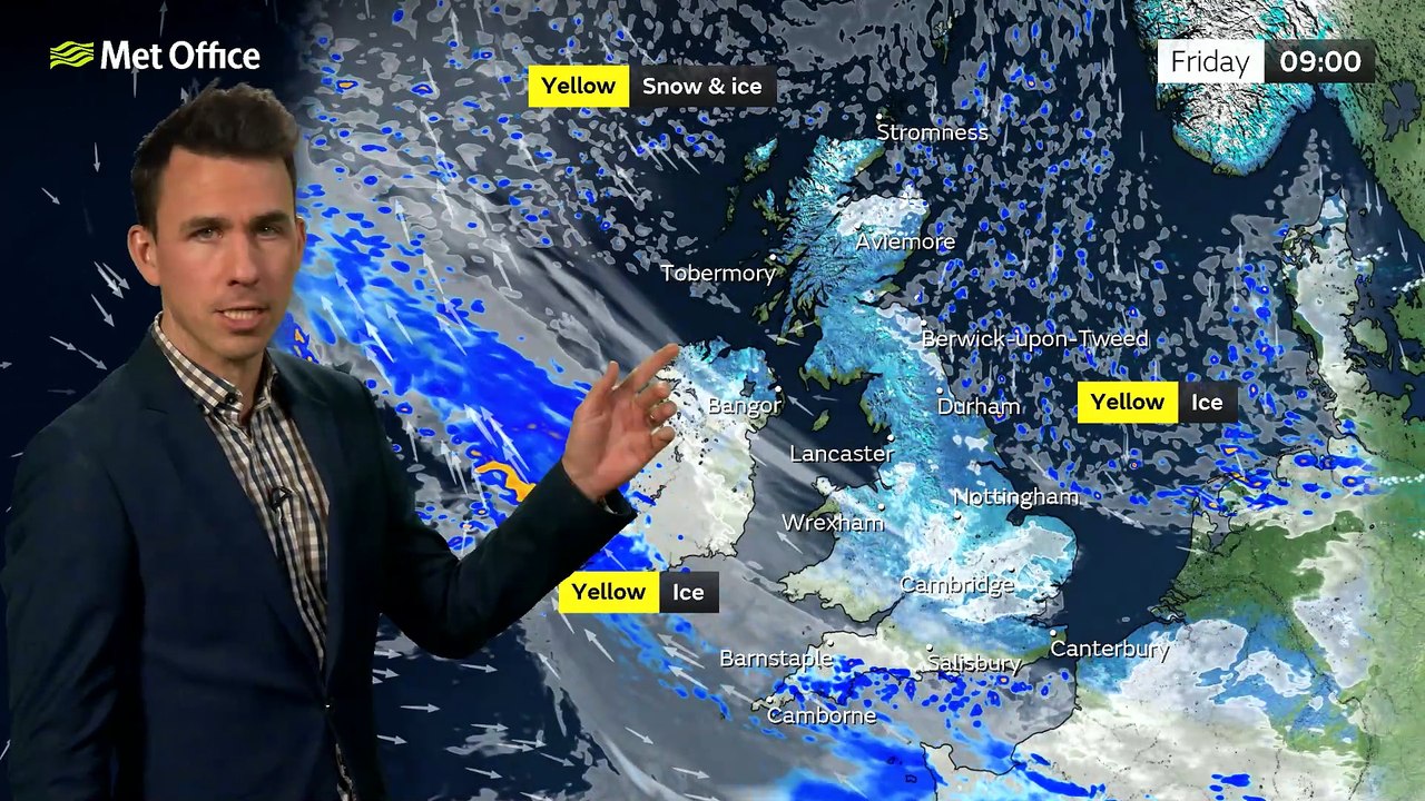 Met Office Morning Weather Forecast 10/01/2025 - Rain and hill snow southwest