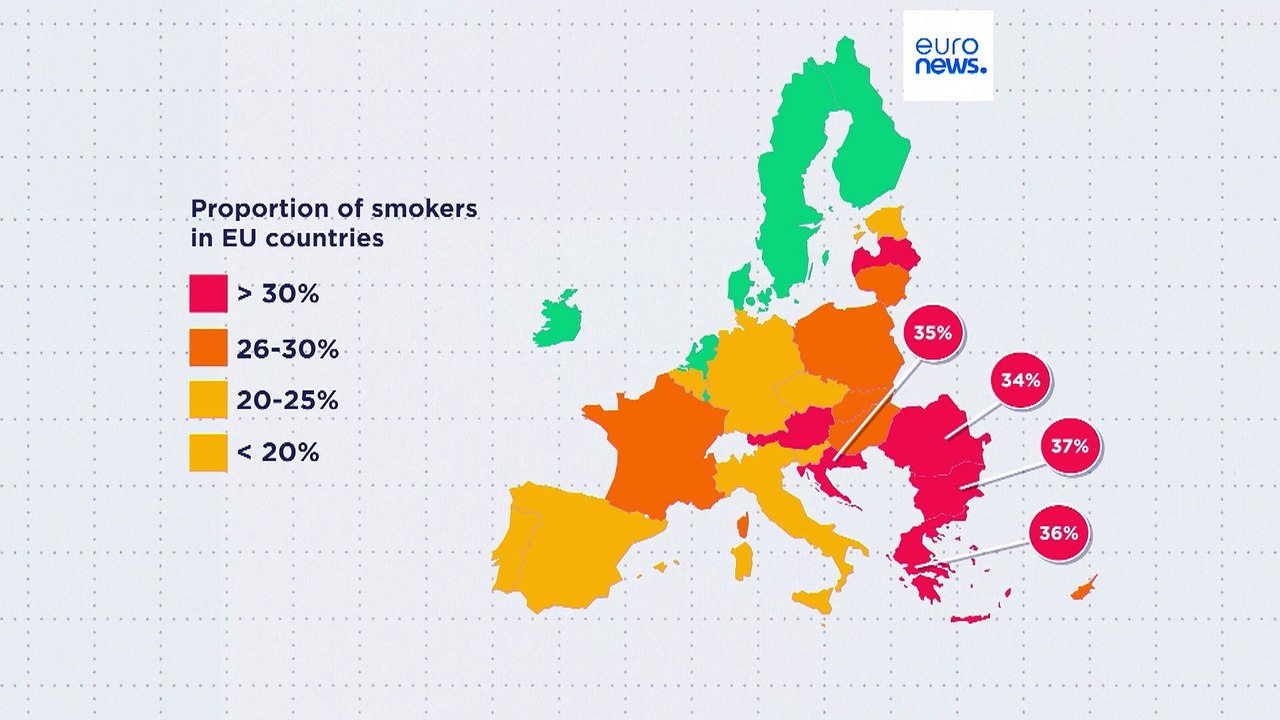 Tabaco imune às resoluções de Ano Novo? Estes países da UE têm as taxas de tabagismo mais elevadas