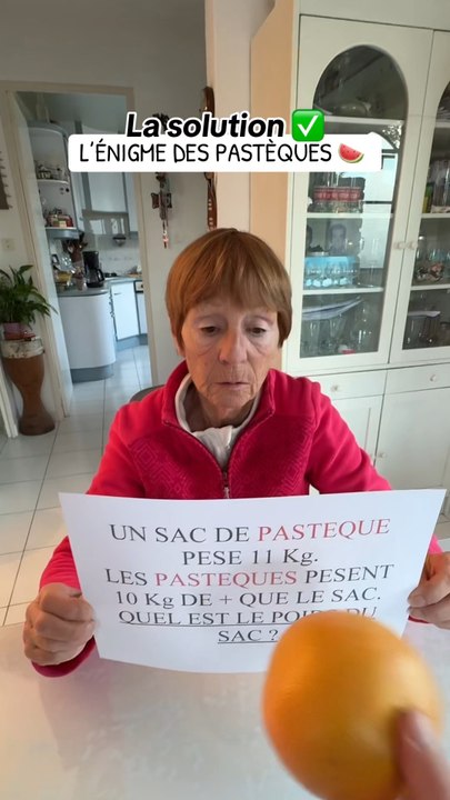 L’ÉNIGME DES PASTÈQUES 🍉 ( la solution )