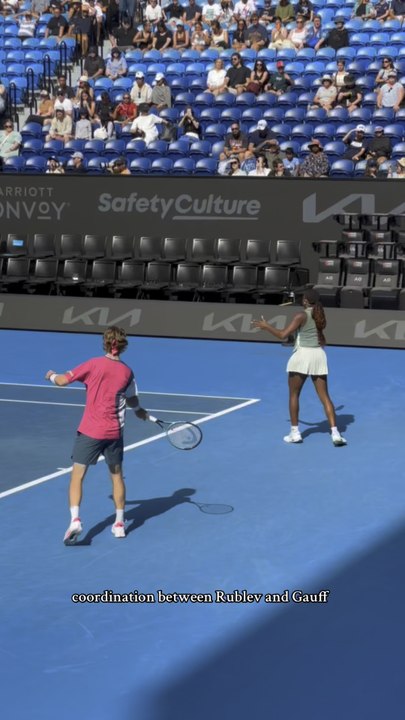 So smooth from Coco Gauff and Andrey Rublev 😮‍💨