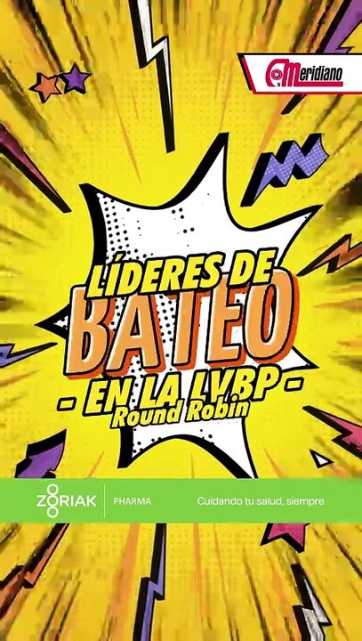 ¡Líderes de Bateo en el Round Robin LVBP 2024-2025!