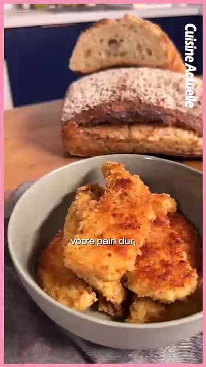 Utiliser du pain dur : la chapelure