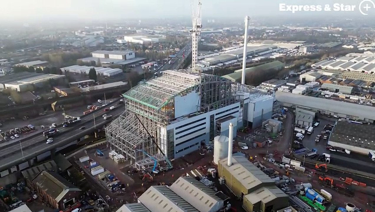 Construction of Enfinium Kelvin Waste Facility Near M5 Northbound in West Bromwich