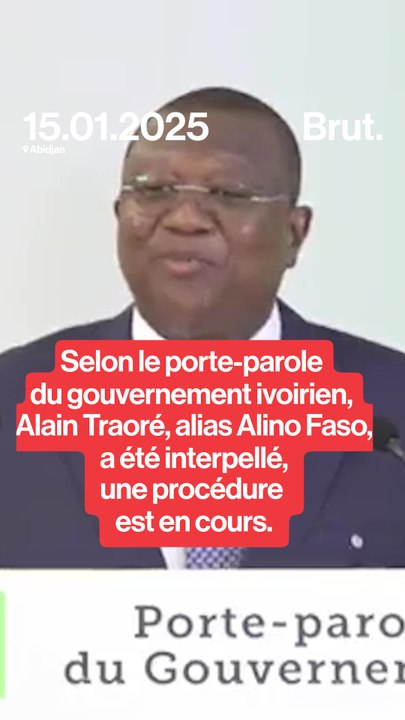 Amadou Coulibaly : "Christophe Alain Traoré a été arrêté, une procédure est en cours."
