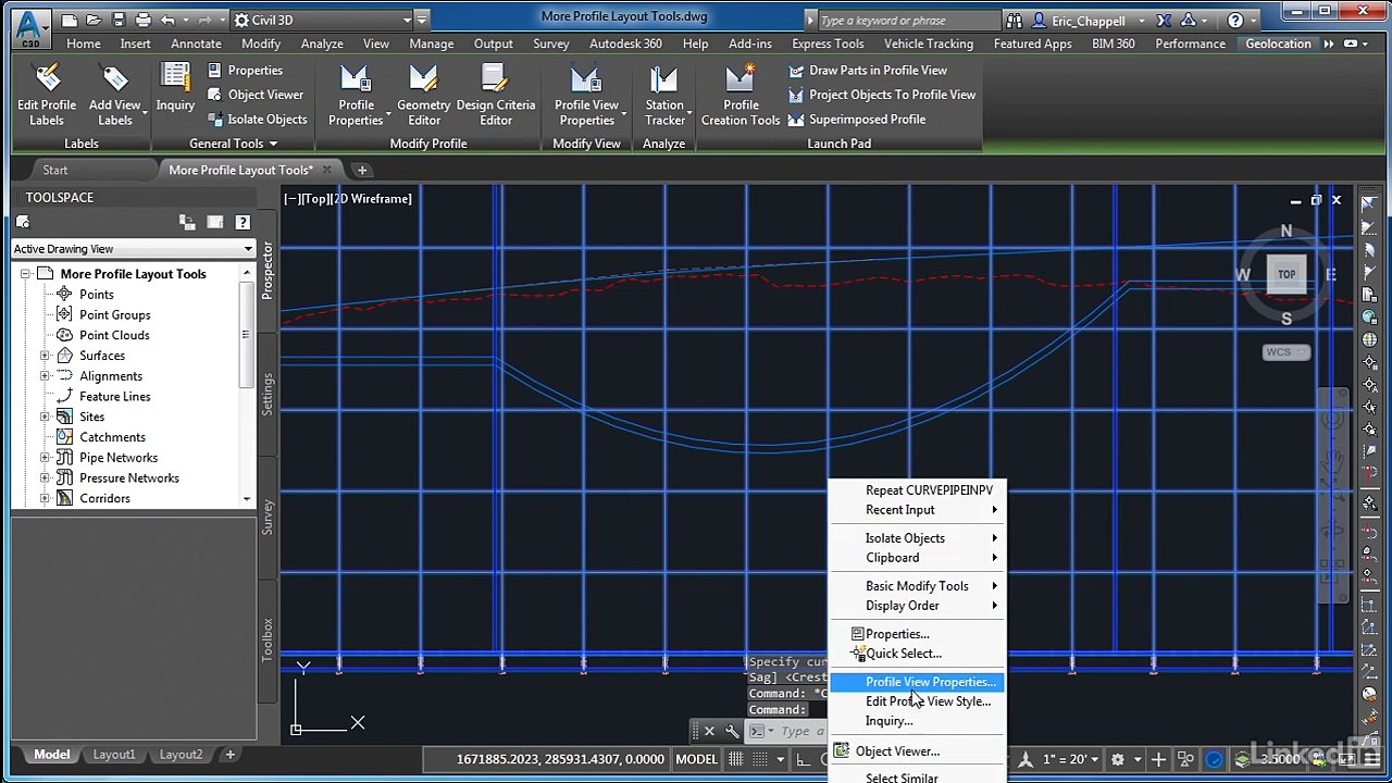 how to More profile layout tools in civil 3d  #Autodesk #civil3d