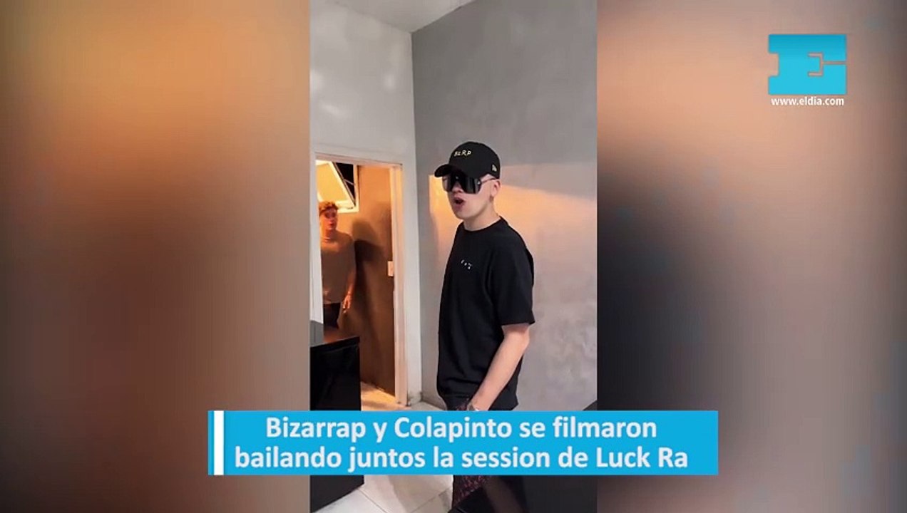 Bizarrap y Colapinto se filmaron bailando juntos la session de Luck Ra