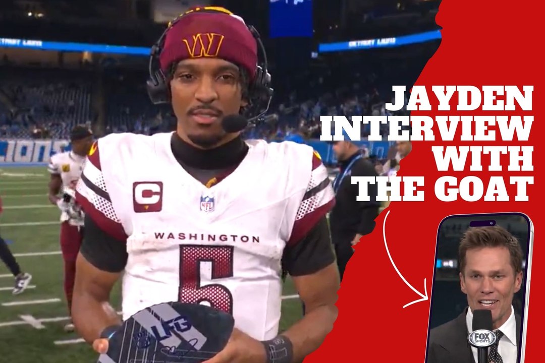 Jayden Daniels stuns Detroit!  He met GOAT Brady