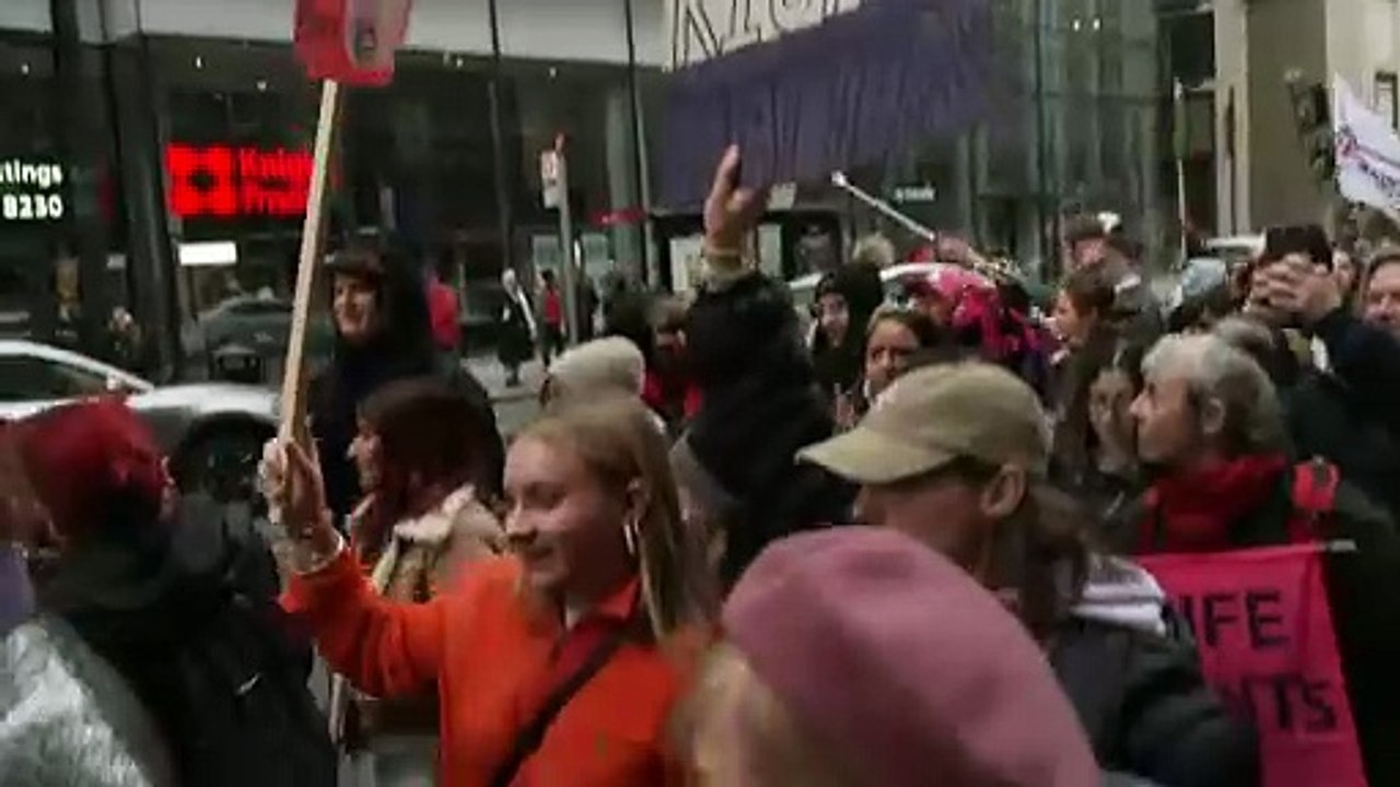 Women’s Rights March takes place in central London