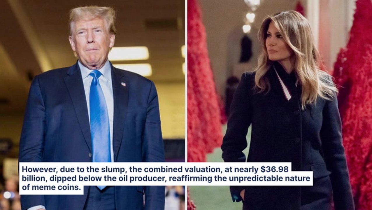 Donald And Melania Trump Memecoins Crash, Erode Billions In Investors' Wealth