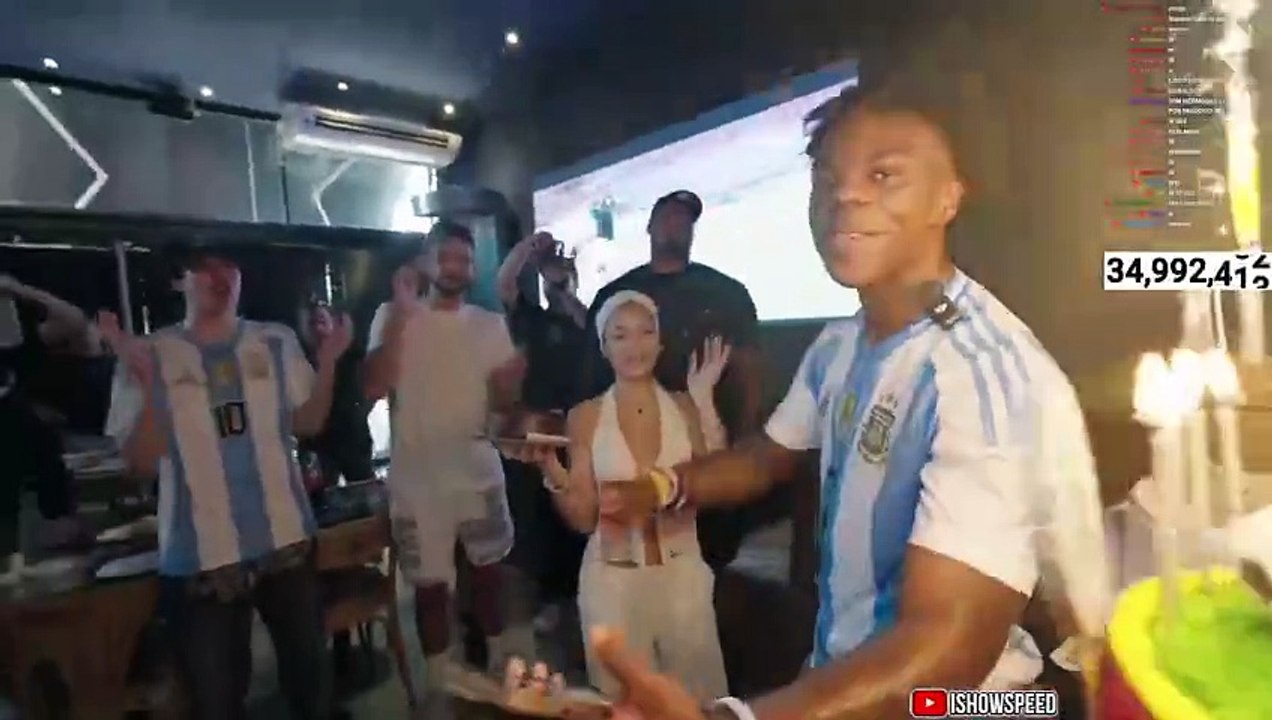 Speed festejando su cumpleaños en Argentina