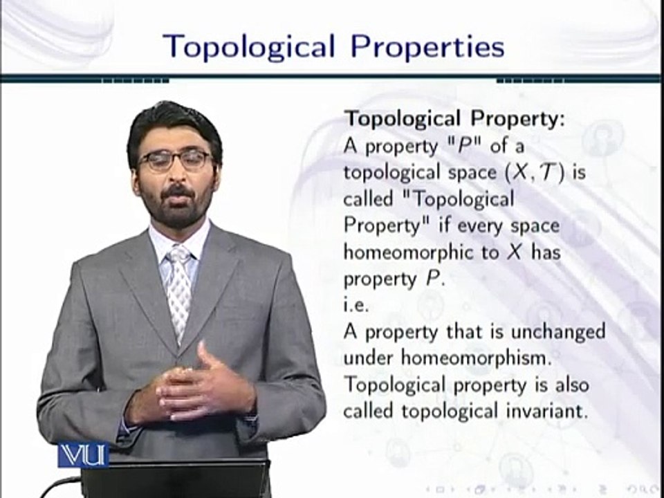 Topology Lecture 95 Topological properties in Topology in Urdu