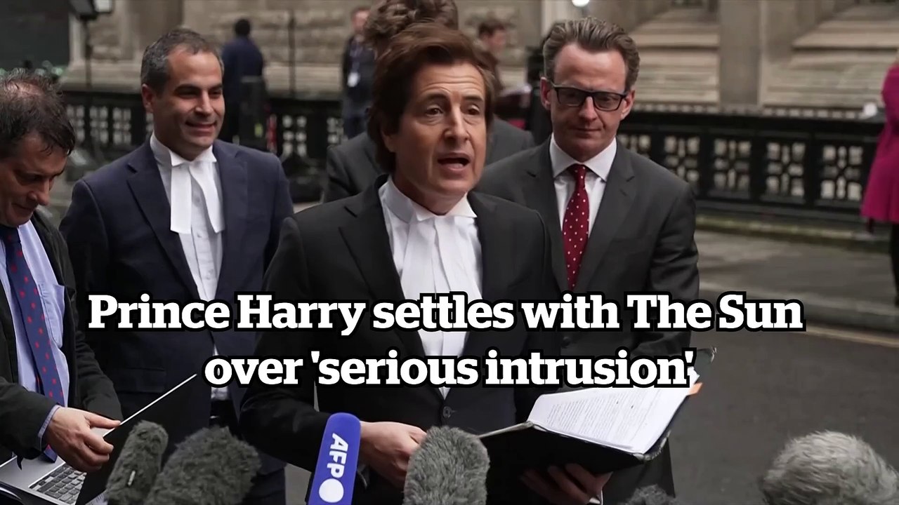 Prince Harry settles with The Sun over 'serious intrusion'
