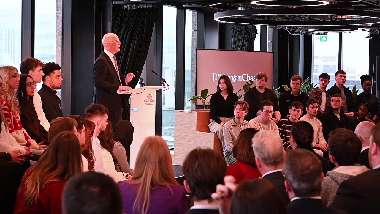 First Minister John Swinney speech on Scottish economy