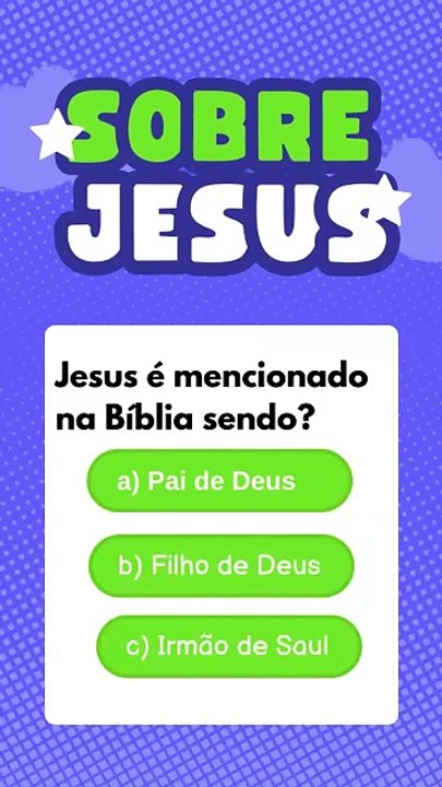 A VIDA DO SENHOR JESUS, TESTE O SEU CONHECIMENTO OU APRENDA