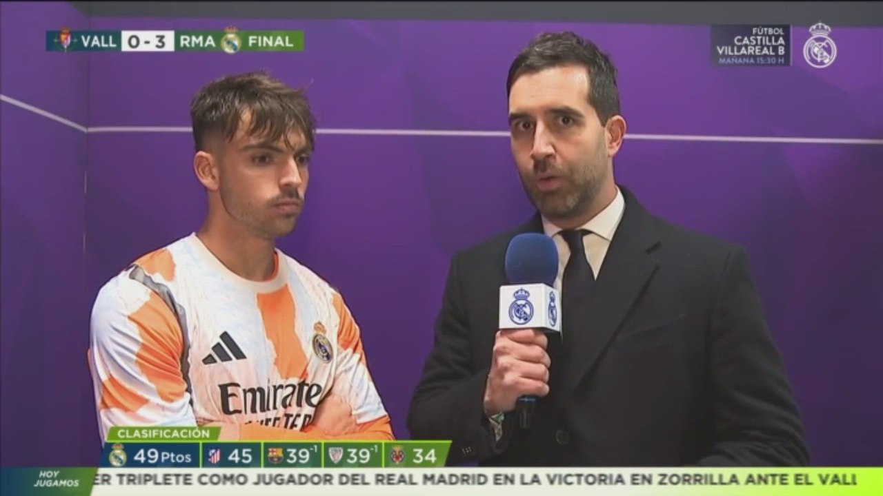Zona mixta completa de Raúl Asencio tras el Valladolid 0 - Real Madrid 3