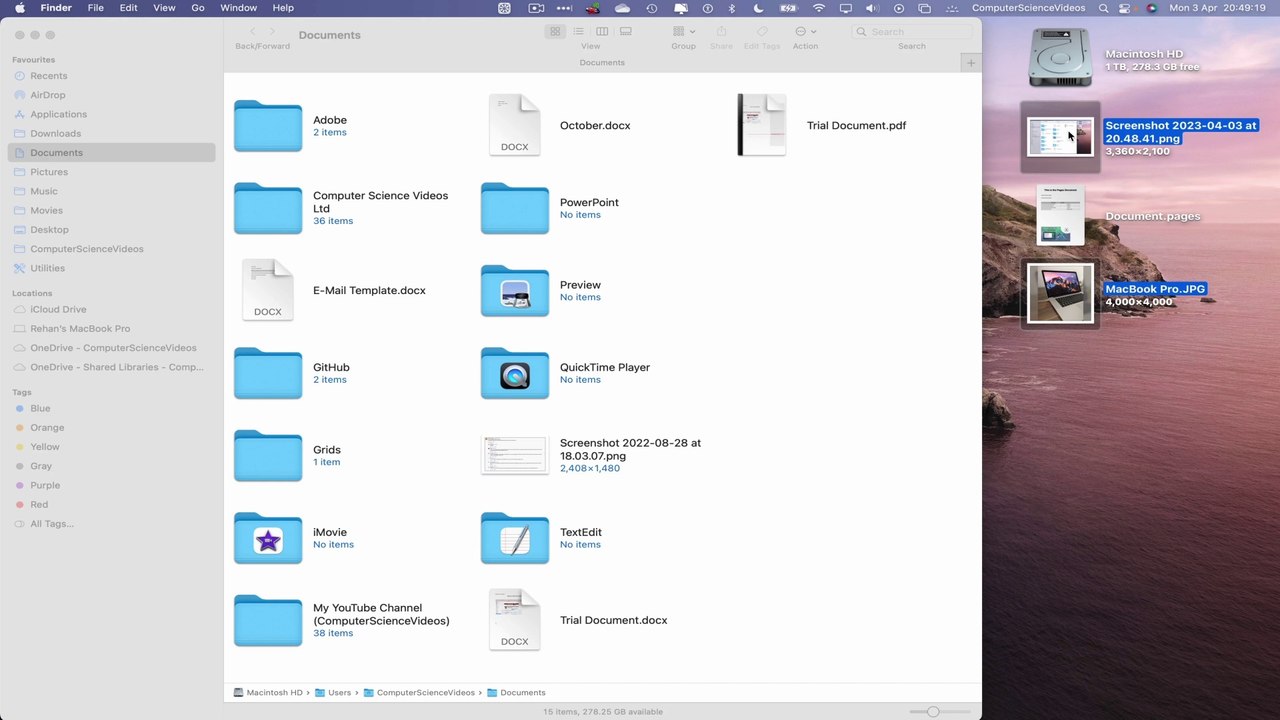 How to MOVE an Image to the Finder Application On a Mac / Desktop Computer - Basic Tutorial | New