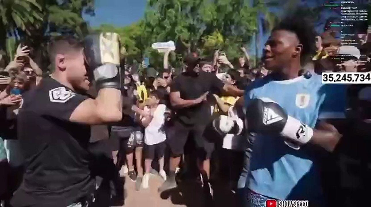 IShowSpeed boxea en directo