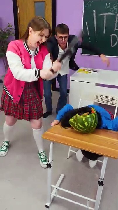 Watermelon Head Challenge 🍉🤣 #123go