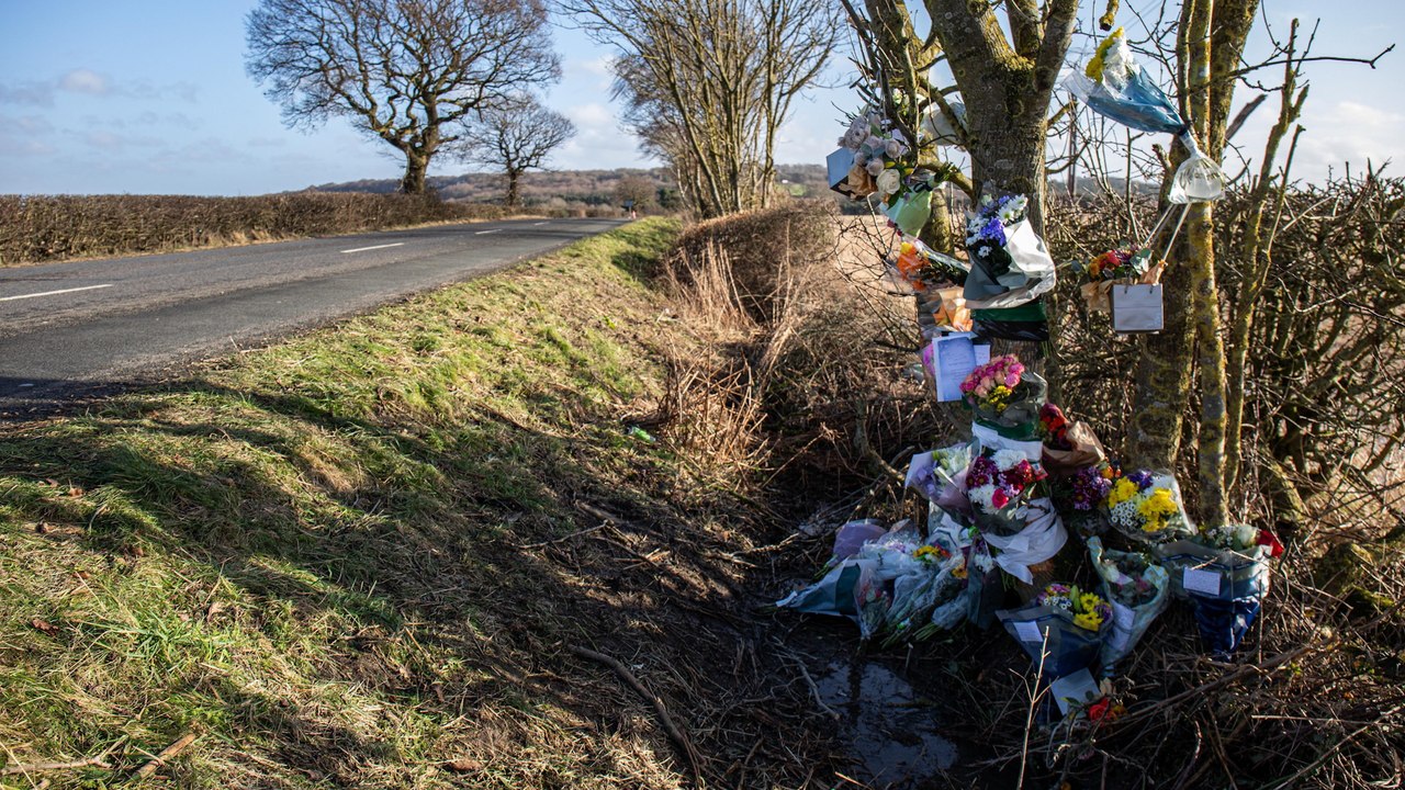 Tributes are laid for three teens who died in horror car crash near West Bretton