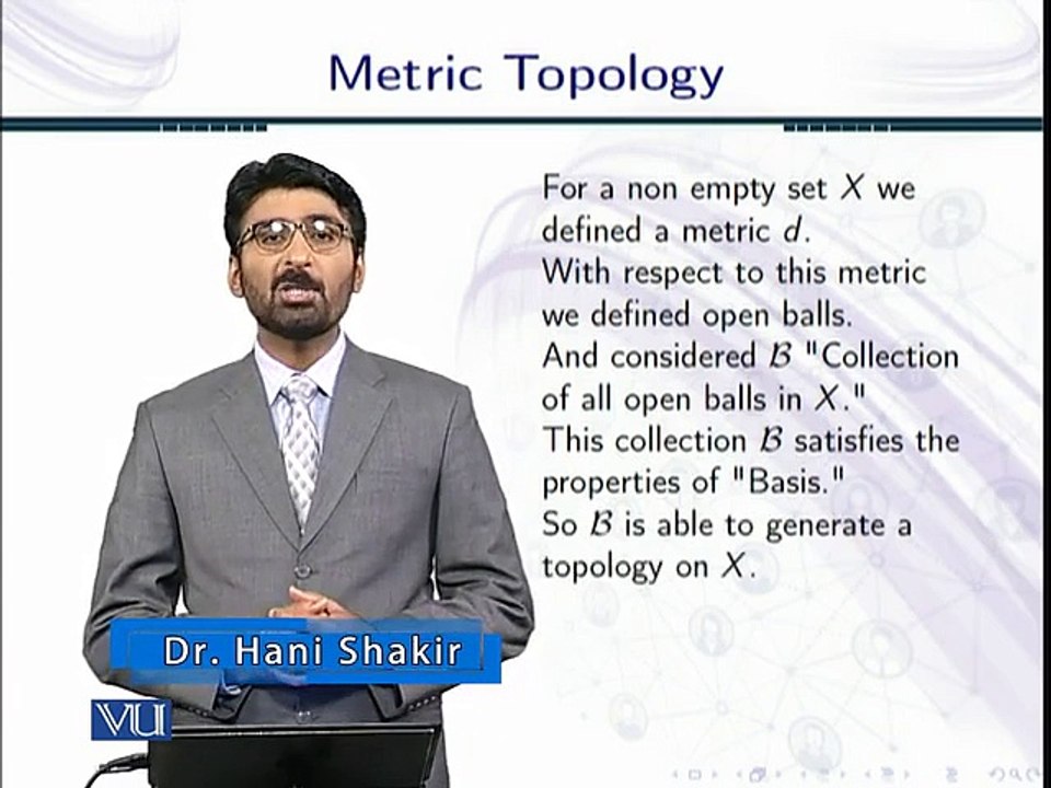 Topology Lecture 106 Metric topology in Urdu