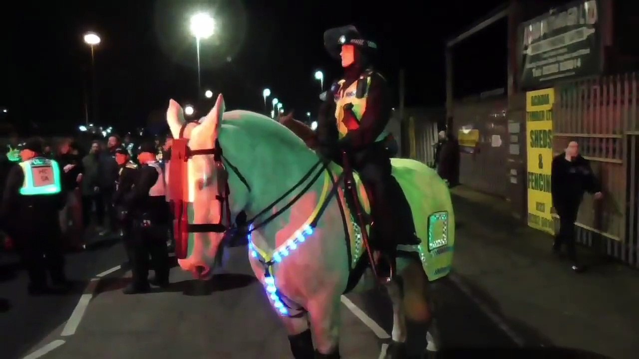 Police presence after game with Millwall