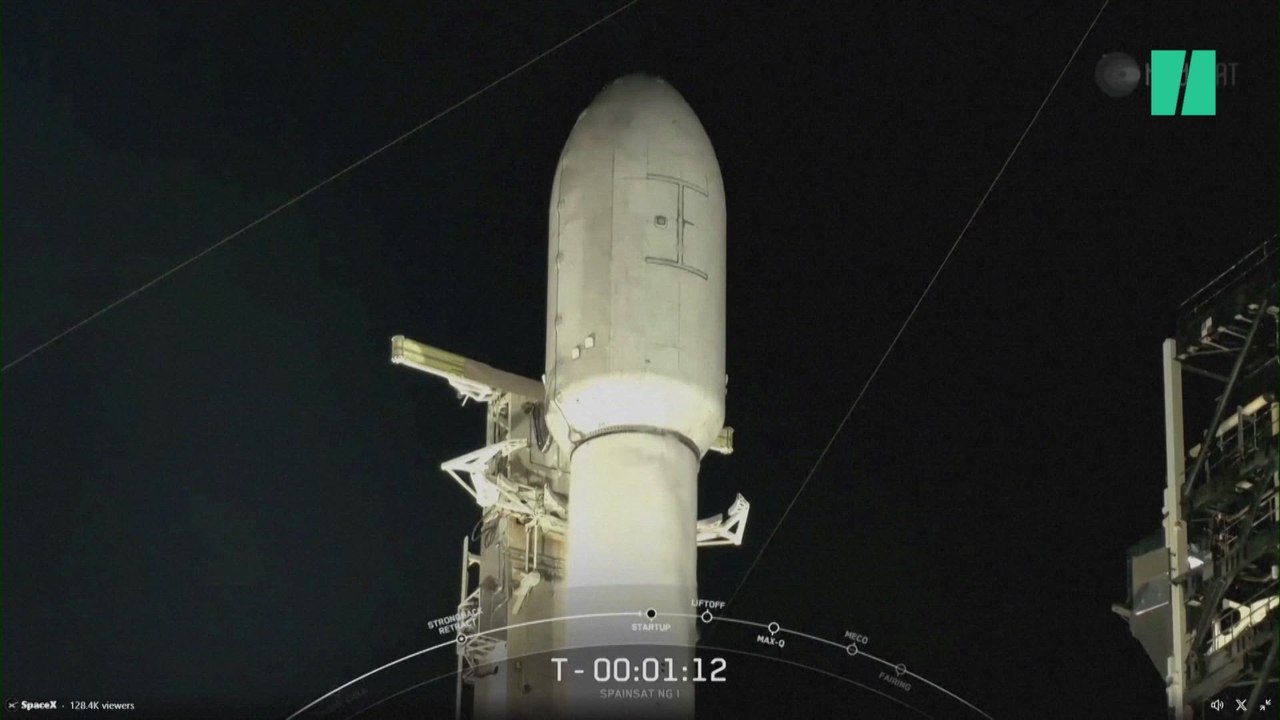 La secuencia del lanzamiento del histórico satélite español SpainSat desde Cabo Cañaveral