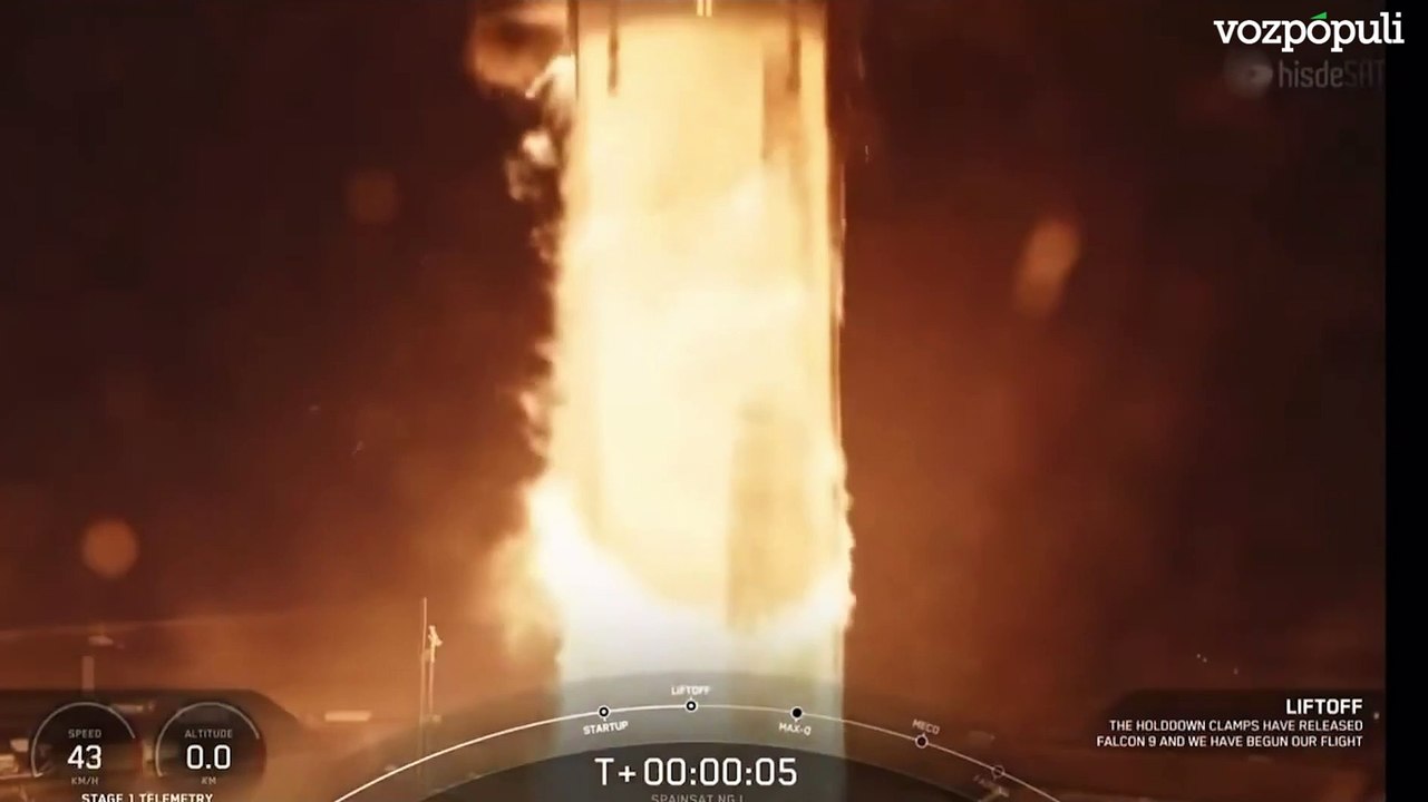 Así ha sido el lanzamiento del' SpainSat NG'