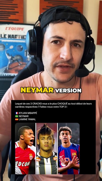 🚀 Neymar , Mbappé ou Yamal ? Qui est le meilleur crack ? #neymar #santos #yamal #mbappé