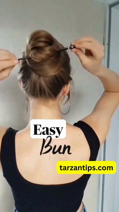 Easy Bun Hairstyle Tutorial for Beginners | Quick & Stylish in 5 Minutes!