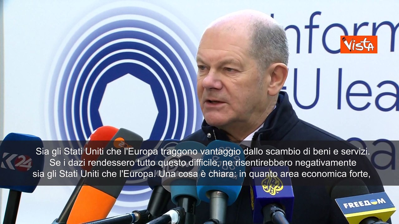 Scholz: "Pronti a rispondere ai dazi di Trump con i nostri dazi"