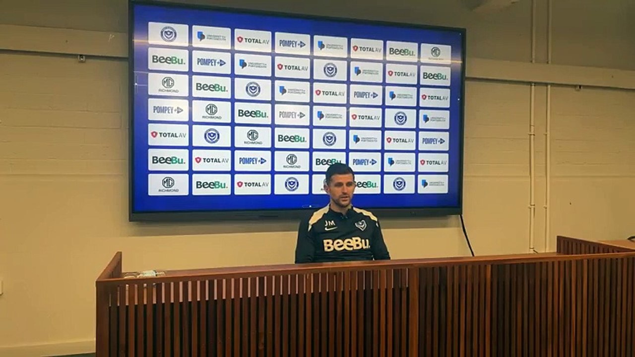 Pompey v Sheffield United: John Mousinho press conference